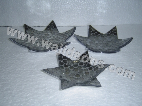 CANDLE PLATE STAR MOSAIC