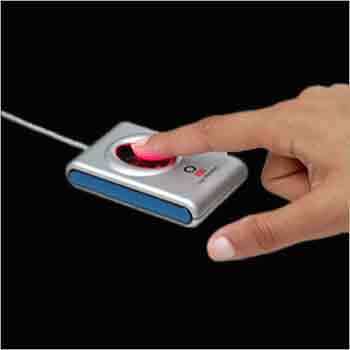 Time & Attendance - 80x50x30 mm Silver Optical Sensor 500 DPI USB Interface | Fingerprint Scan Time Tracking Attendance Data Employee Management Secure Access