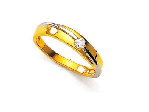 Unique  Solitaire Diamond Single Stone Band Ring # UQR031