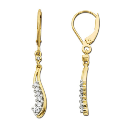 Bold American Diamond Dangling Earring # BOE012