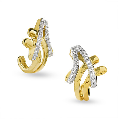 Bold American Diamond Stone Fancy A Earring # BOE015