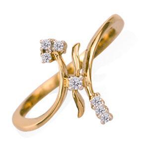 Bold American Diamond Taditional Ring # BOR004