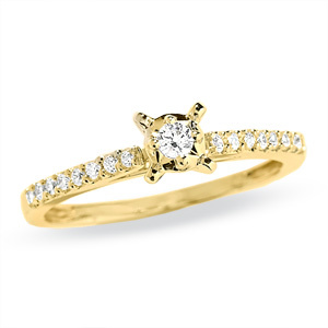 Bold American Diamond Sevanteen Stone Centre Big Ring # BOR0012