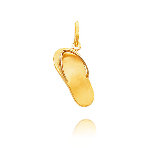 AU 18k Pure Yellow Gold Sliper Pendant AUP028
