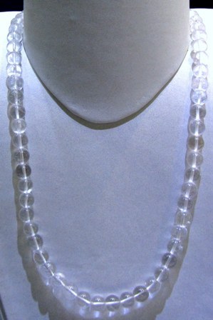 Natural Quartz Crystal Round Beads String Natural Quartz Crystal Round Beads String