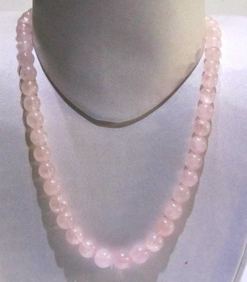 Rose Quartz Plain Round String