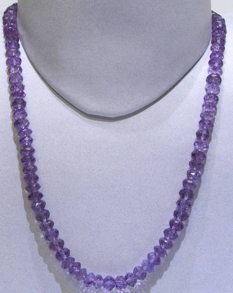 Amethyst Medium Colour Facetted Round String