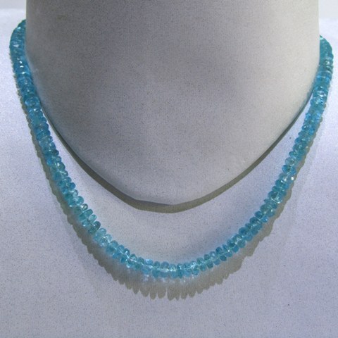 Blue Topaz Faceted String