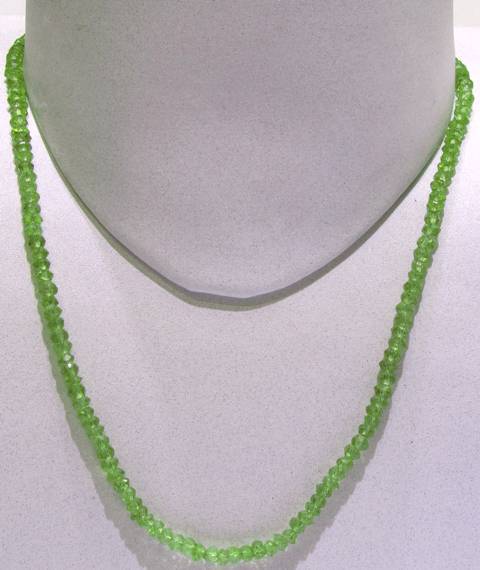 Peridot Faceted String