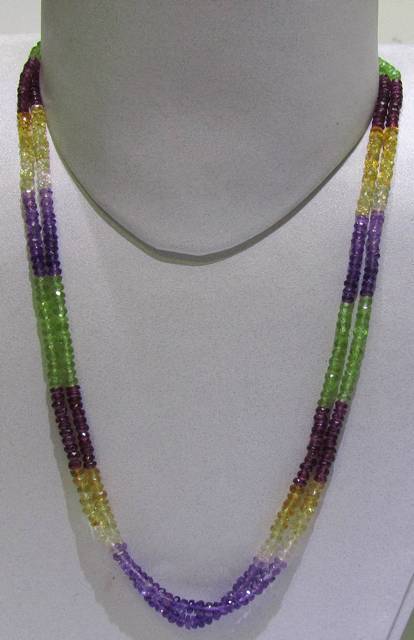 Multi Colour two Line Faceted String