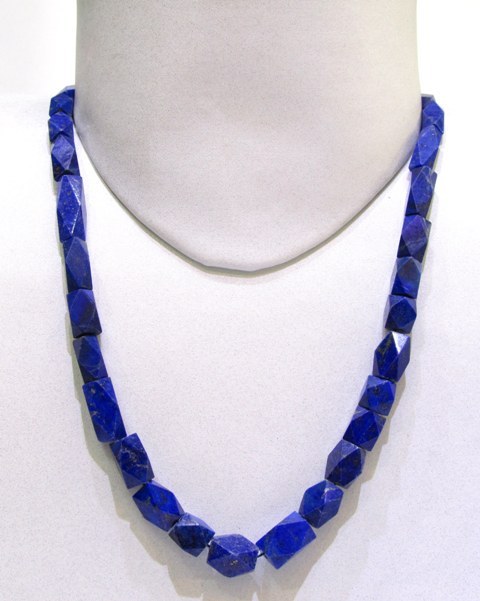 Lapiz Lazuli Long Faceted String
