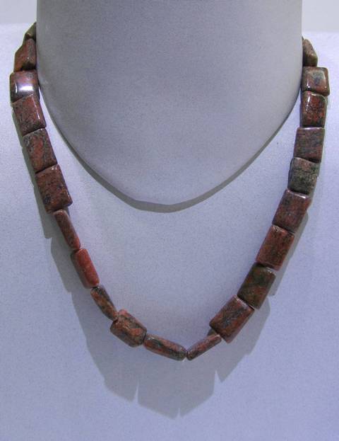 Unekite Flat Rectangle String