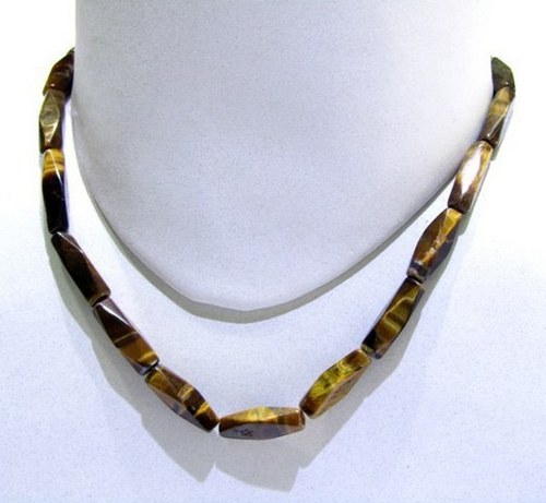 Tiger Eye Long Twisted String