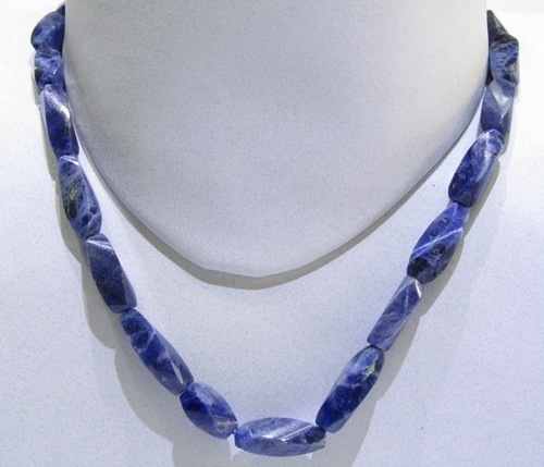 Sodalite Long Twisted String