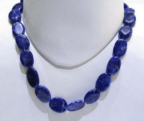 Sodalite Flat Oval String