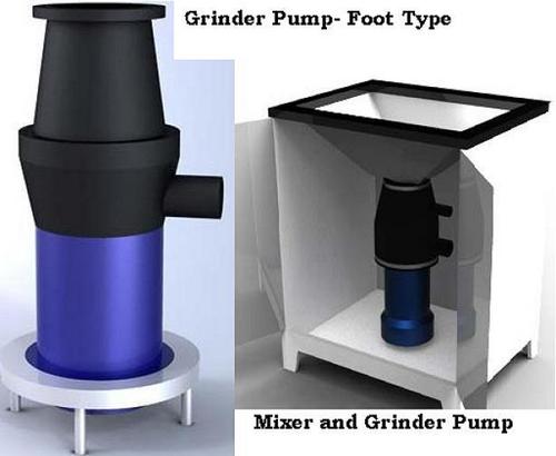 Mixer cum Waste Grinder Pump System