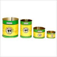 Round Open Top Tin Container