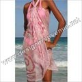 Cotton Printed Pareo - Cotton Material, Variable Dimensions, Pink Color | Alluring Patterns, Smooth Texture, Vivid Colors, Easy To Wear