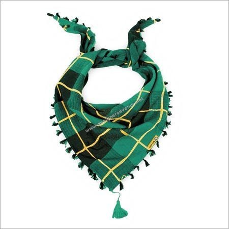Green Black Triangle Scarf