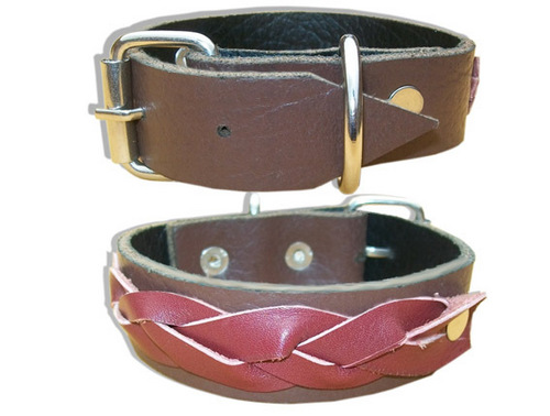 HIGH QUILITY HAND MADE DESIGNING LEATHER DOG COLLAR(L003C)