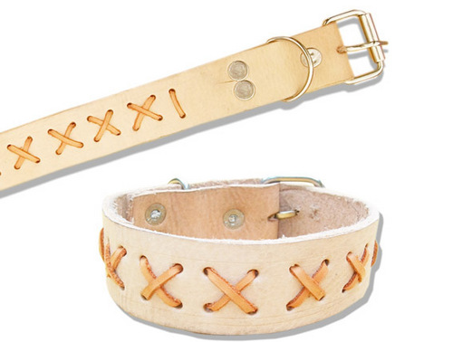 HIGH QUILITY HAND MADE DESIGNING LEATHER DOG COLLAR (L004C)