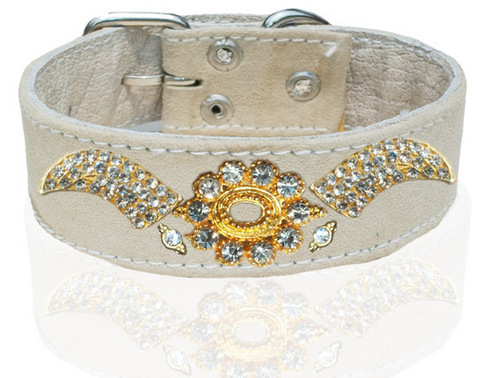 HIGH QUILITY TWO LAYER LEATHER DOG COLLAR (L011C)