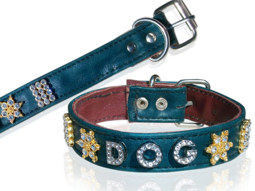 HIGH QUAILITY TWO LAYER LEATHER DOG COLLAR (L012C)