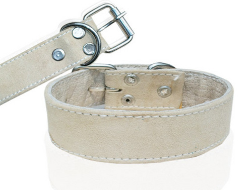 HIGH QUAILITY TWO LAYER LEATHER DOG COLLAR (L022C)
