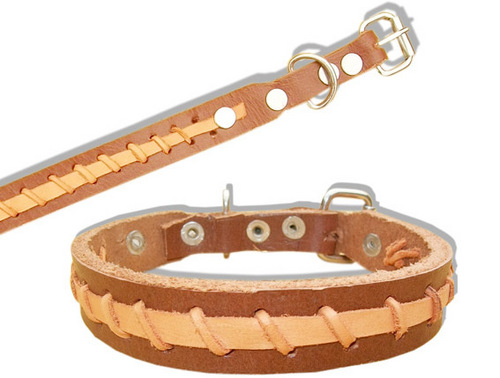 HIGH QUILITY DESIGNING THICK LAYER LEATHER DOG COLLAR (L026C)