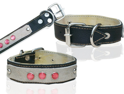 HIGH QUILITY DESIGNING TWO LAYER LEATHER DOG COLLAR (L030C)