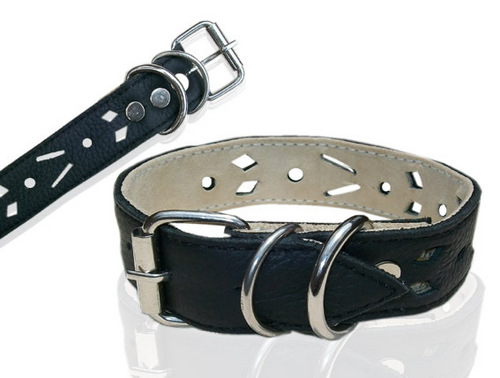 HIGH QUAILITY HAND MADE DESINING TWO LAYER LEATHER DOG COLLAR (L031C)