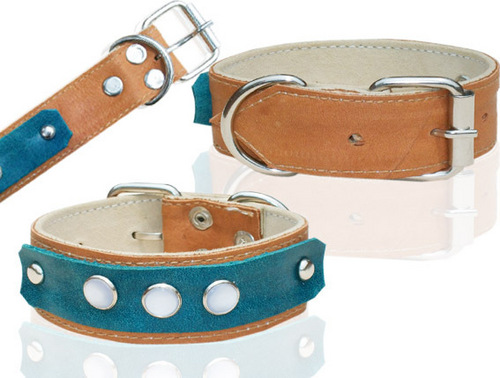 HIGH QUILITY DESIGNING TWO LAYER LEATHER DOG COLLAR (L035C)