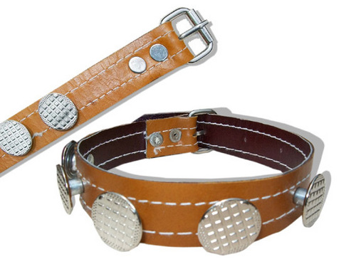 HIGH QUILITY DESIGNING TWO LAYER LEATHER DOG COLLAR (L037C)