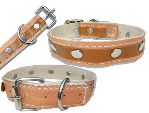 HIGH QUILITY DESINING TWO LAYER LEATHER DOG COLLAR (L039C)