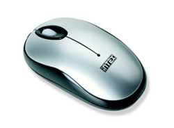 optical-mouse-quaker - ABS Plastic, 100x60x30mm, Silver | Optical Sensor, Ergonomic Ambidextrous Design, Digital Wheel, 3 Buttons, USB Interface, 800-1200 DPI