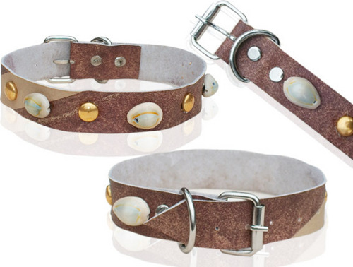 HIGH QUAILITY DESIGNER TWO LAYER LEATHER0ID DOG COLLAR (D017C)