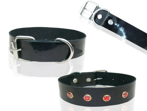 High Quaility Two Layer Designer Leather0id Dog Collar (D019c)