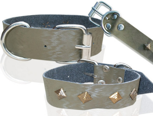 HIGH QUILITY TWO LAYER LEATHER0ID DOG COLLAR (D022C)