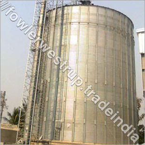 Stainless Steel Flat Bottom Silos For 1X2500  Mt Yellow Peas