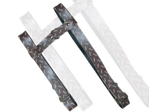 HIGH QUAILITY TWO LAYER LEATHEROID DOG HARNESS (D007H)