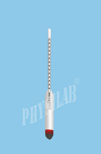 White And Black Twaddle Glass Hydrometers