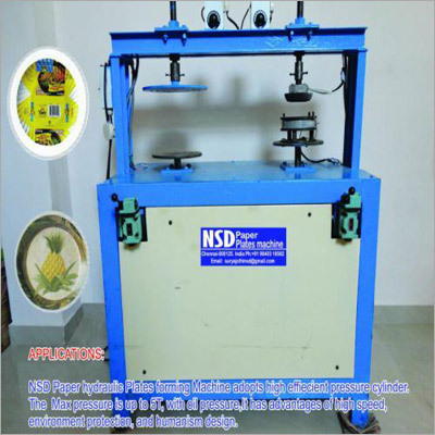 Semi-Automatic Paper Plate Forming Machine - Steel, 100x50x80 cm, 2Hp | High Speed, Easy Operation, Durable Design