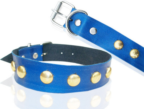 DESIGNER CAT AND PUPPY LEATHEROID COLLAR 