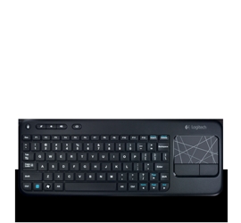 wireless-touch-keyboard-k400 - 350x120mm Black, 2.4GHz Wireless | Integrated Touch Pad, Low-Profile Keys, Quiet, Compact