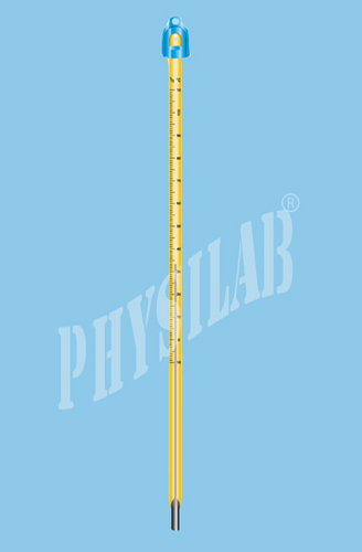 PRECISION THERMOMETER YELLOW GLASS