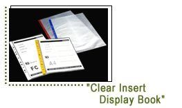 Clear Insert Display Book