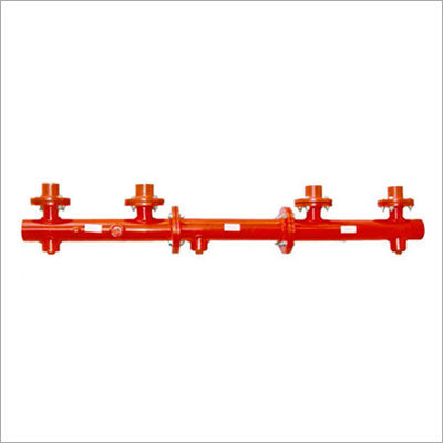 Header Assembly - Steel 2"/2.5"/3" Flanged Red Polyester Powder Coated Durable Versatile Design