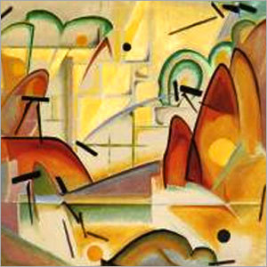 Paintings - Cotton Canvas 24x24 Inches Yellow | Unique Style Vibrant Colors Matte Finish Wooden Frame Oil Paint