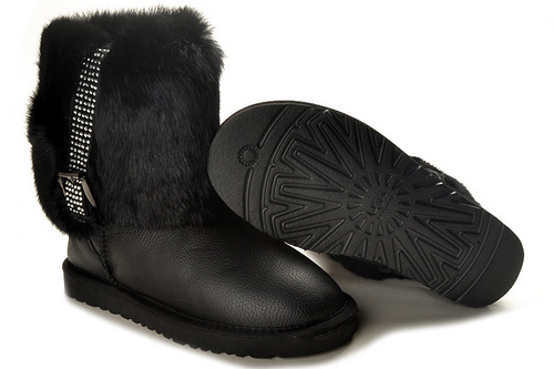 Black fashion waterproof Ugg boots