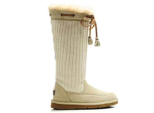 UGG SUBURB CROCHET TALL BOOTS 5733 white